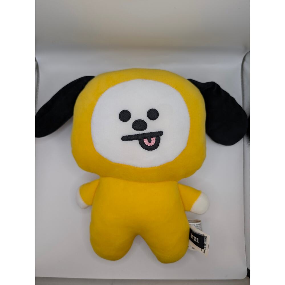 BT21 Chimmy Plush Yellow Black Dog Stuffed Animal BTS Line Friends Toy